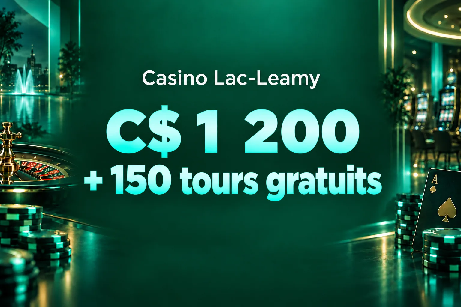 C$ 1 200 + 150 tours gratuits